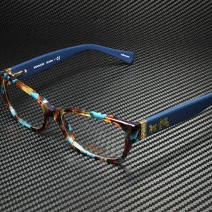 COACH Teal Confetti 52mm Eyeglasses